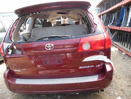 2008 Toyota Sienna LE Burgundy 3.5L AT 2WD #Z23310